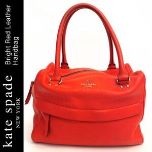 Kate Spade New York Bright Red Leather Handbag